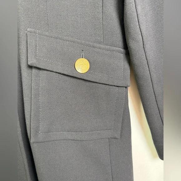 Early Cabi Women’s Made in USA Black Gold Button Blazer Quiet Luxury Y2K Sz 12 - Picture 3 of 11